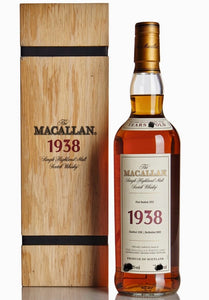 Macallan Fine & Rare Scotch Single Malt 1938
