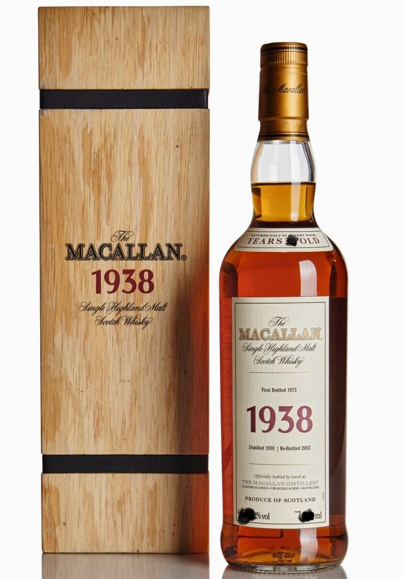 Macallan Fine & Rare Scotch Single Malt 1938