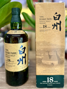 Hakushu 18 Year Old Single Malt Japanese Whisky, 700 ml
