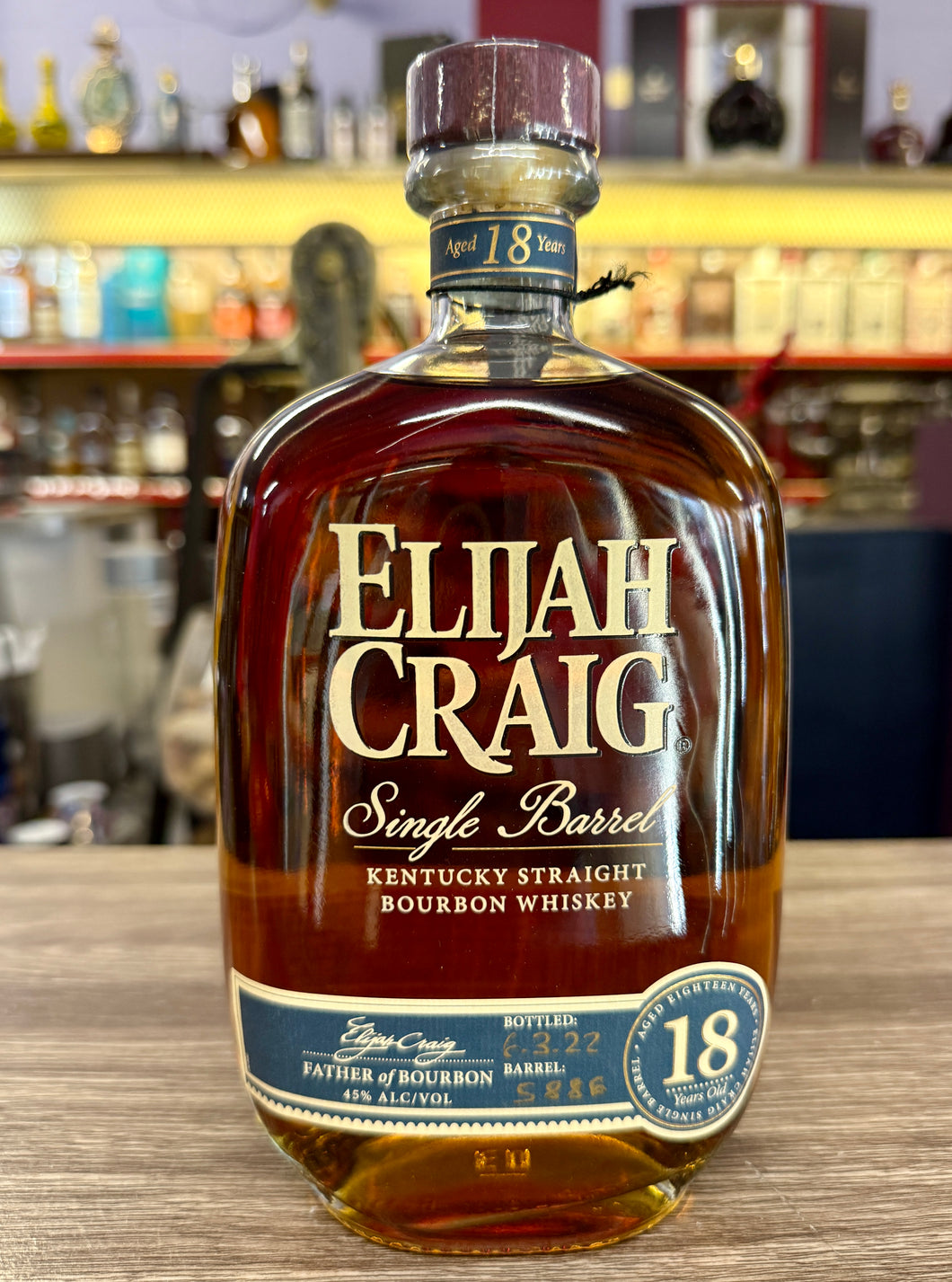 Elijah Craig 18 Year Old Single Barrel Straight Bourbon