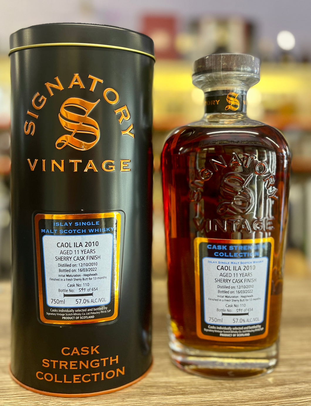 Signatory Vintage Caol Ila 11 Year Old Sherry Cask Finish Single Malt Scotch