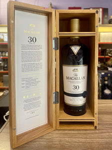 Macallan Sherry Oak 30 Year Old Single Malt Scotch Whisky, 2023 vintage