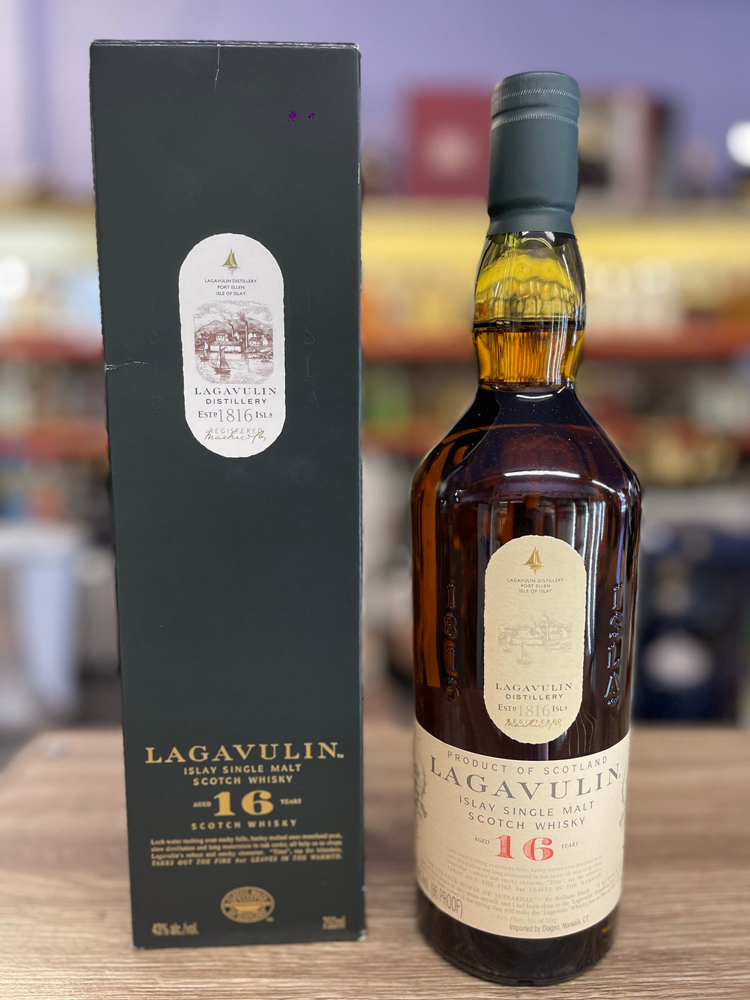 Lagavulin 16 Year Old Single Malt Scotch, 750 ml
