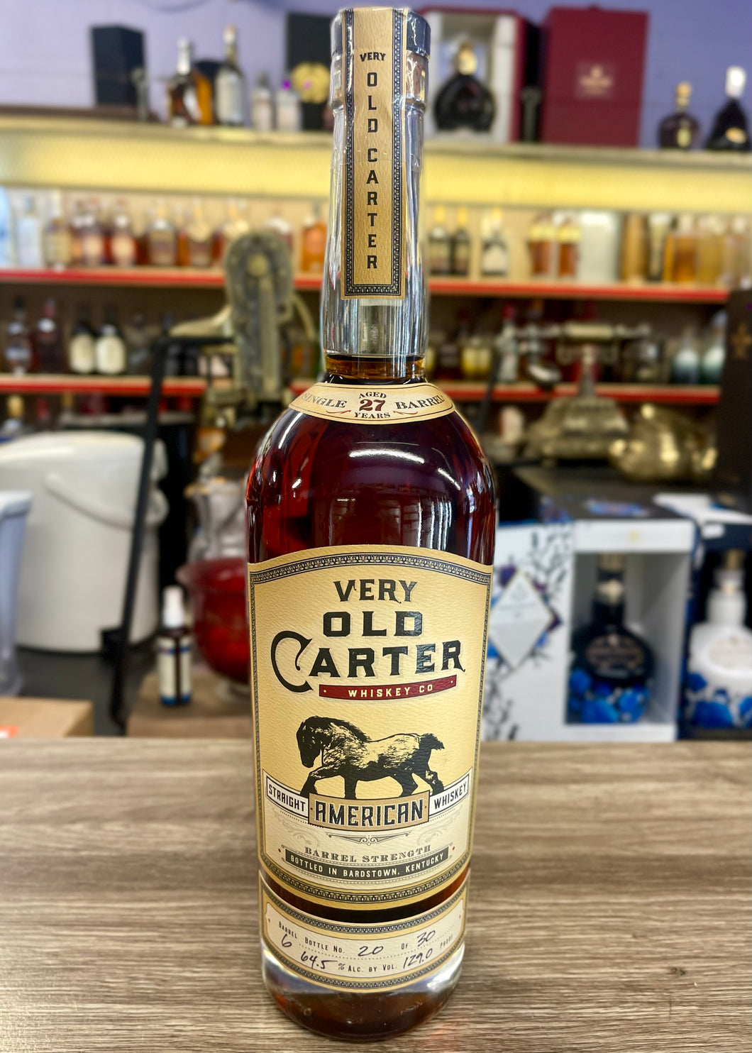 Old Carter Whiskey Co. 27 Year Old Barrel Strength Straight Bourbon